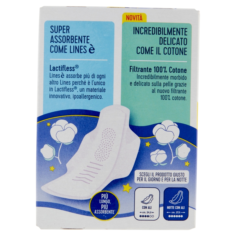 Lines è Cotone notte con ali 9 pz